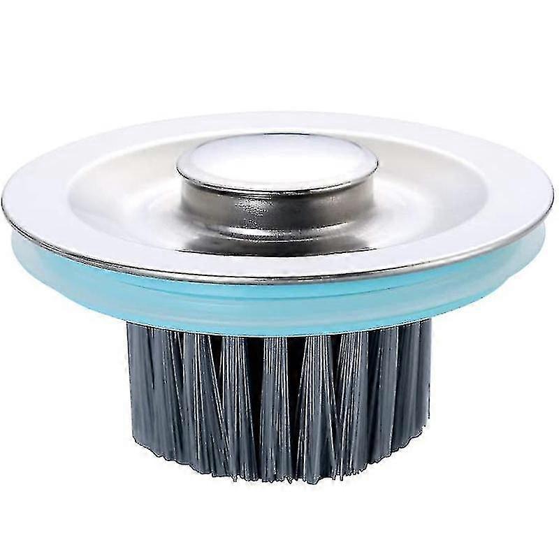Kitchen Sink Stopper With Brush, Diameter 3.46in Compatible With Garbage Disposal