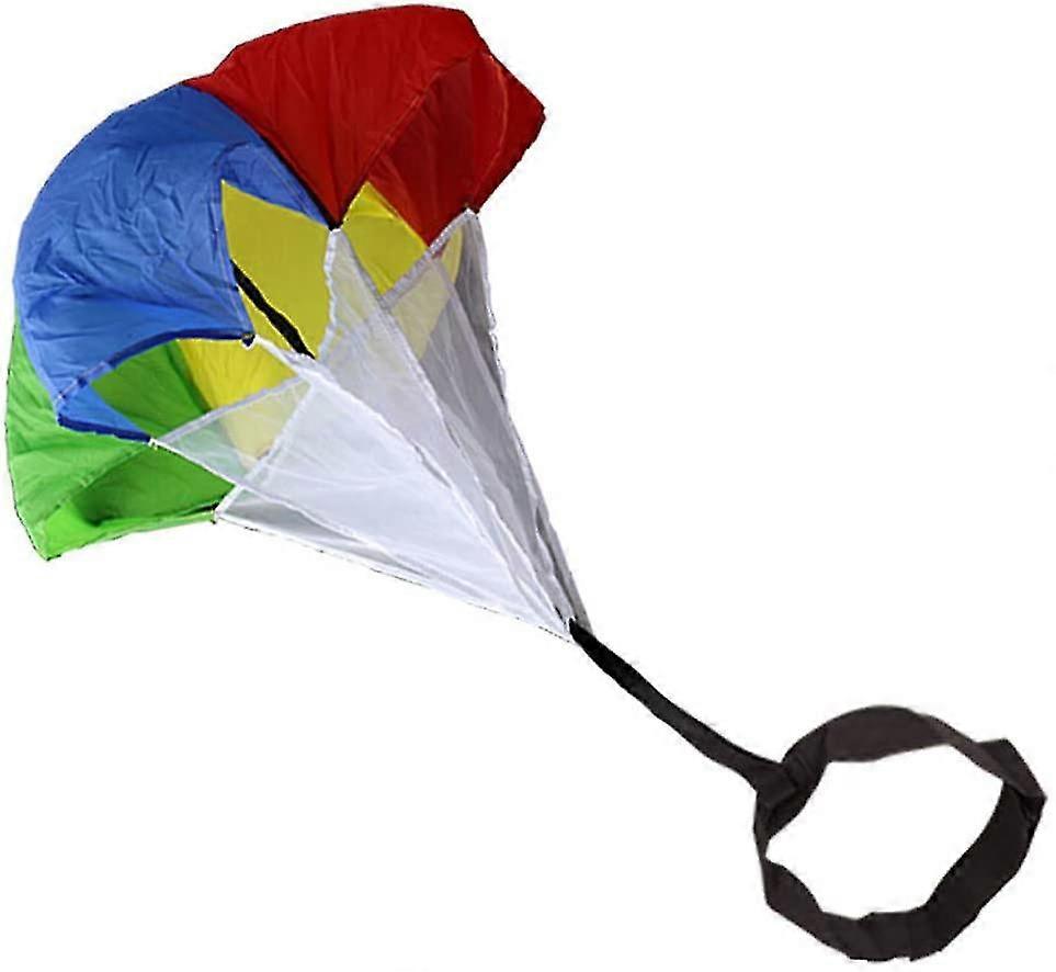 マルチカラードラッグパラシュート - 43 "ランニングレジスタンスパラシュート、子供のための調整可能なベルト付きティーンエイジャーの筋力スピードトレーニング