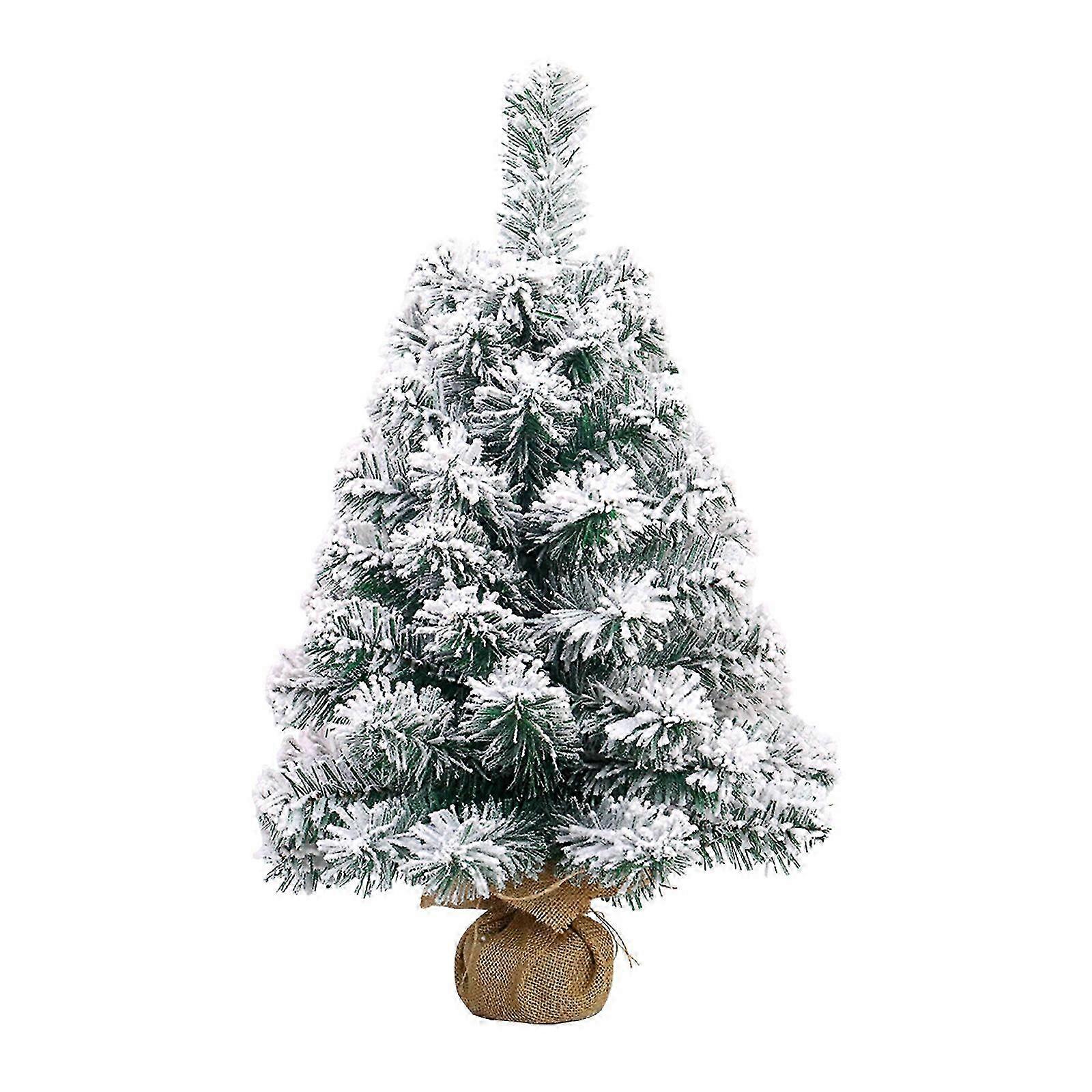 Mini Christmas Tree Plush Desktop Snow Tree Christmas Tree -60CM