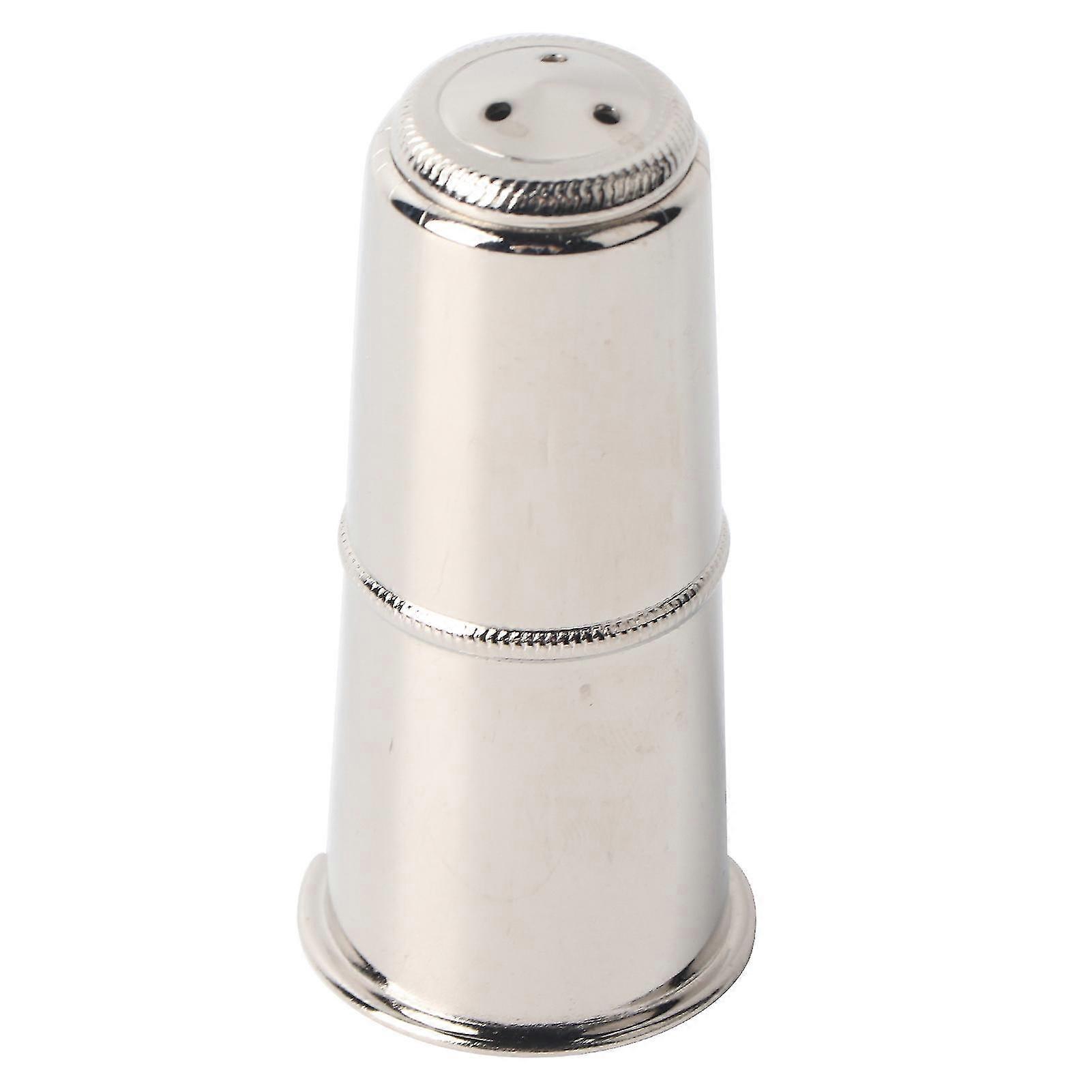 Nickel Plated Brass Flute Head Cap with Saxophone Clarinet Mouthpiece Plug