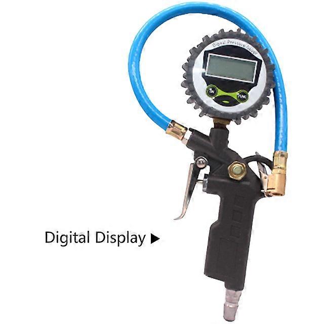 Digital Tire Pressure Gauge Handle Grip Trigger Inflator 220PSI Car Tire Air Pressure Gauge Dial Meter Vehicle Inflation Gun