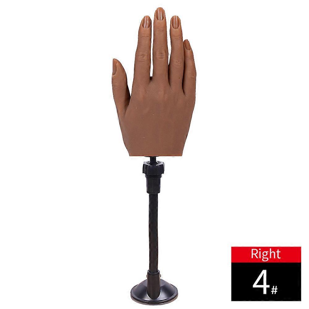 1pcs High Simulation Silikon Handmodell für Nail Art Praxis 3D Erwachsene Mannequin mit flexiblen Fingereinstellung Display mit Holdle