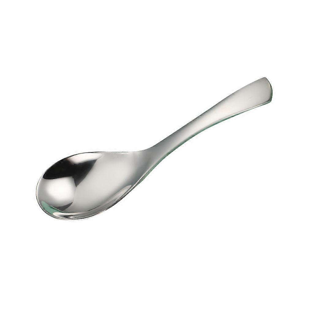 Soup Spoon Rounded Spoon Kids Tableware Spoon Stainless Steel