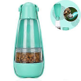 Bjxy Handheld Portable Dog Cat Pet Drinking Water Bottle Water Cup Travel Outdoor New Green