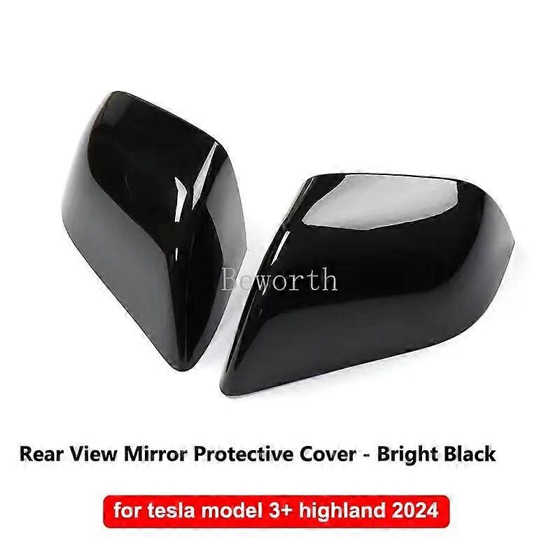 Per Tesla Model 3 Highland 2024 Specchio retrovisore Copertura protettiva Fibra di carbonio ABS Retrovisori Ricambi auto Modello di auto3 AccessoriSpecchietti retrovisori per veicoli a motore