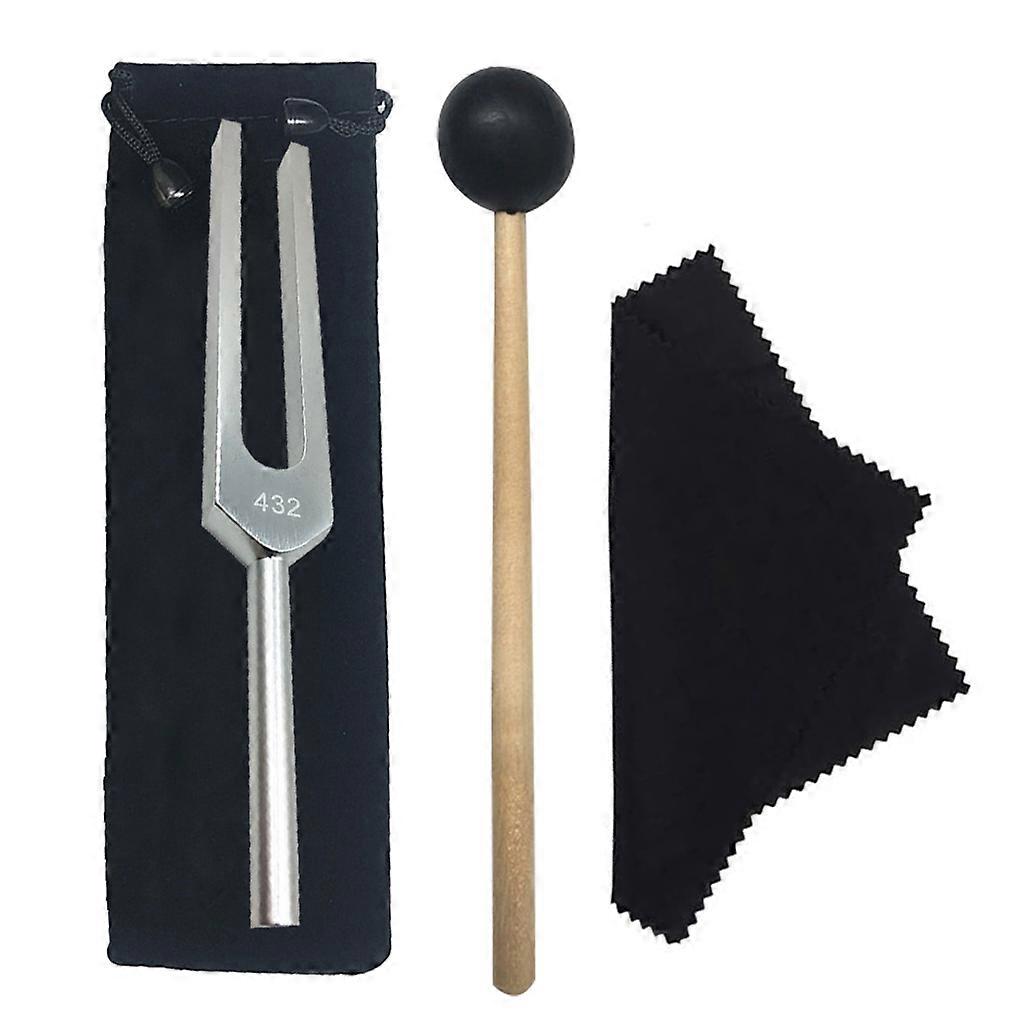 Tuning Fork, 432 hz Tuning Forks for Healing with Hammer and Cleaning Cloth