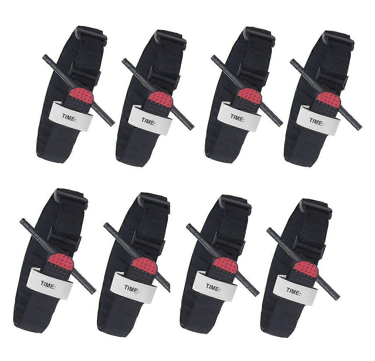 8パックの医療用止血帯クイックアプリケーション屋外の応急処置キットレスキューバトル止血帯に使用される緊急事態