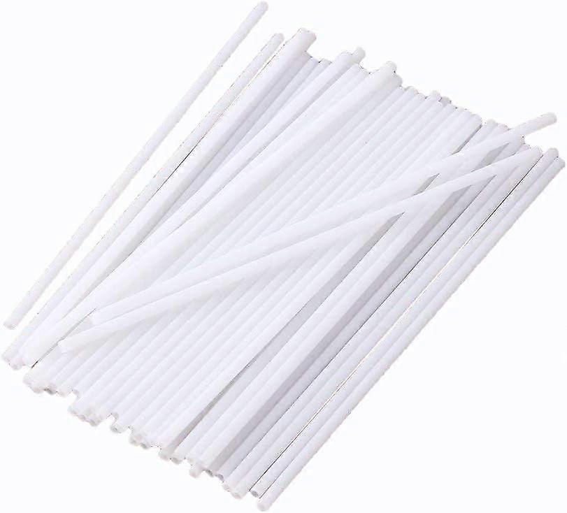 50Pcs Reusable Plastic Sucker Tubes Sticks for Candy Chocolate Cake Lollipop Popsicle Home Accessories Released