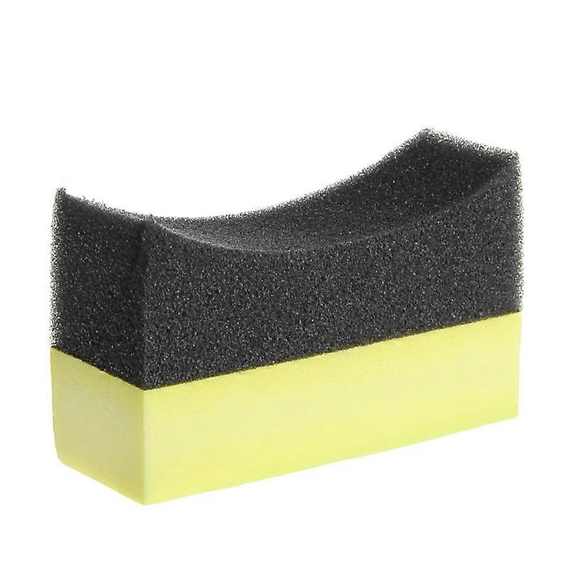 Car Professional Tyre Tire Dressing Applicator Curved Foam Sponge Pad
