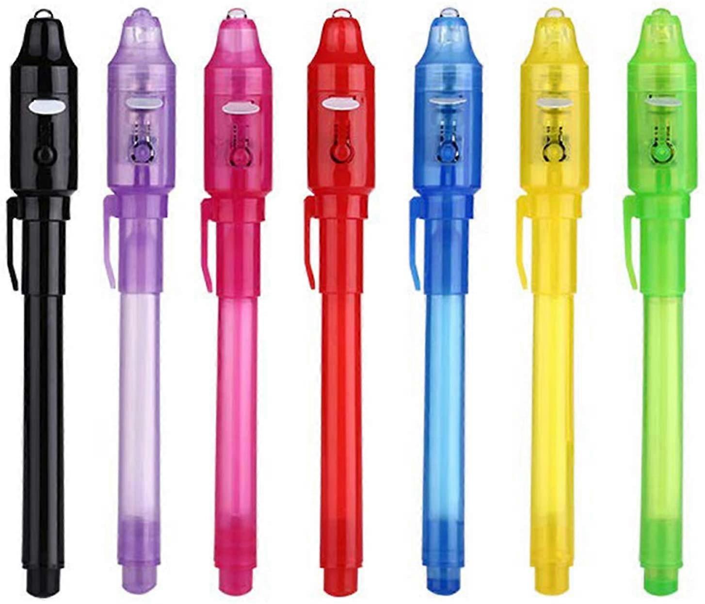 invisible Ink Pen,Spy Pen Invisible Disappearing Ink Pen with UV Light Magic Marker for Secret Message and Kid
