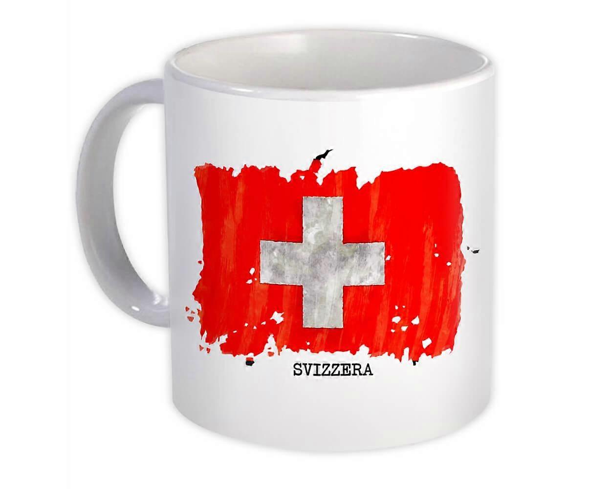 Geschenkbecher: Schweiz Flagge Land