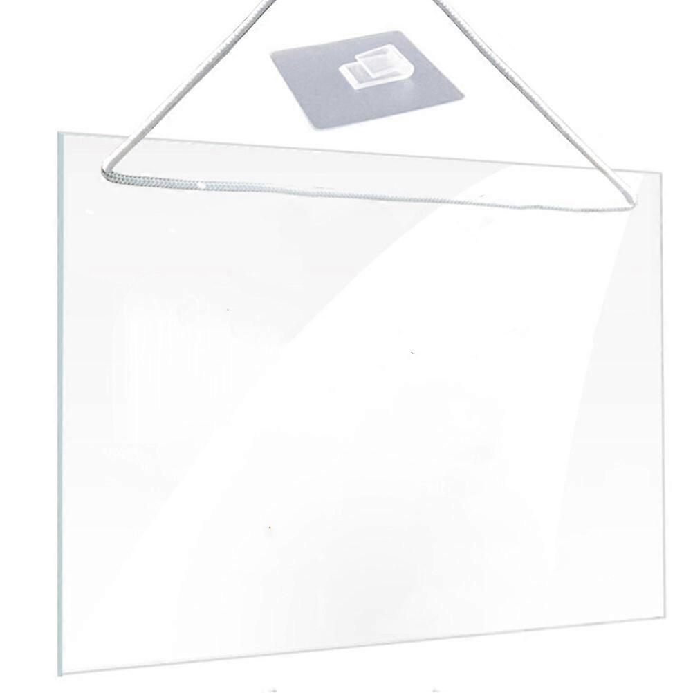 1 Set of Acrylic Memo Board Hanging Writing Board Office Memo Board Clear Dry Erase Board