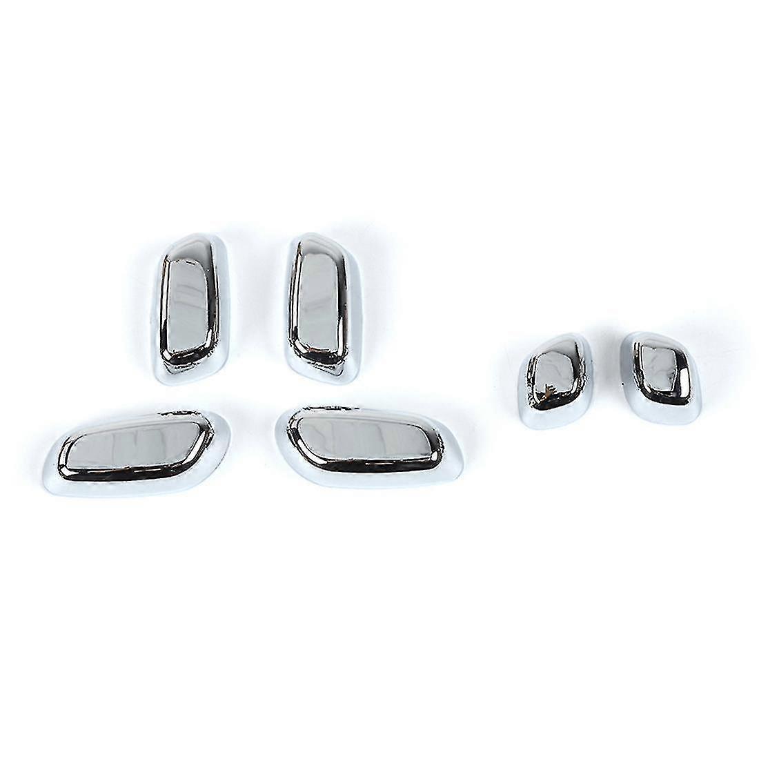 Car Seat Adjustment Button Panel Decoration Frame,abs Silver