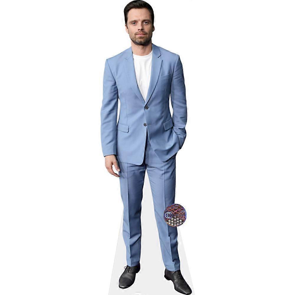 Sebastian Stan (Blue Suit)# Cardboard Cutout (lifesize OR mini size). Standee. Stand Up.