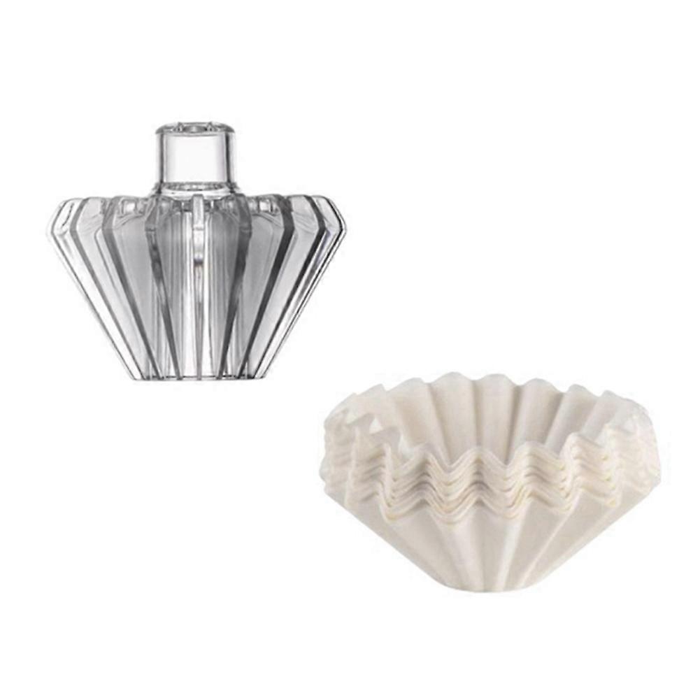 Coffee Filter Paper Hand Brewed Coffee Filter Paper, Filter Paper Pressing Cone Suitable for Filter Cup B