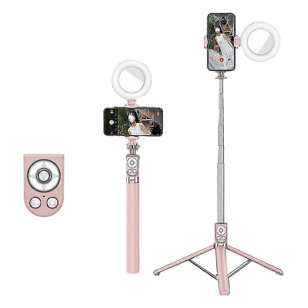Extendable Selfie Stick With Tik Tok Rechargeable Wireless Remote ,tripod Stand And Light