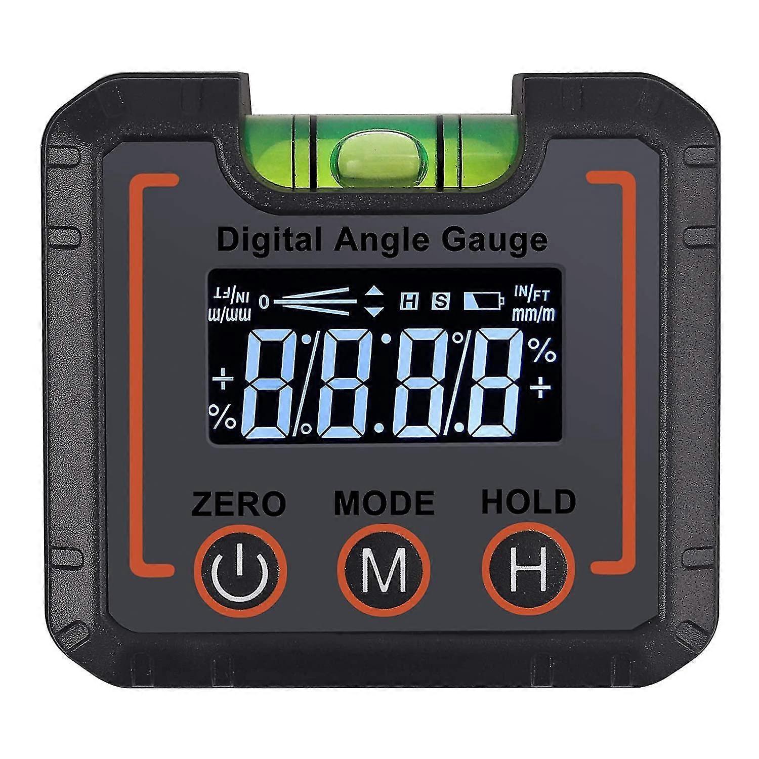 Digital Lcd Inclinometer With Horizontal Bubbles, Protractor Tilt Box, Angle Finder Digital Magneti