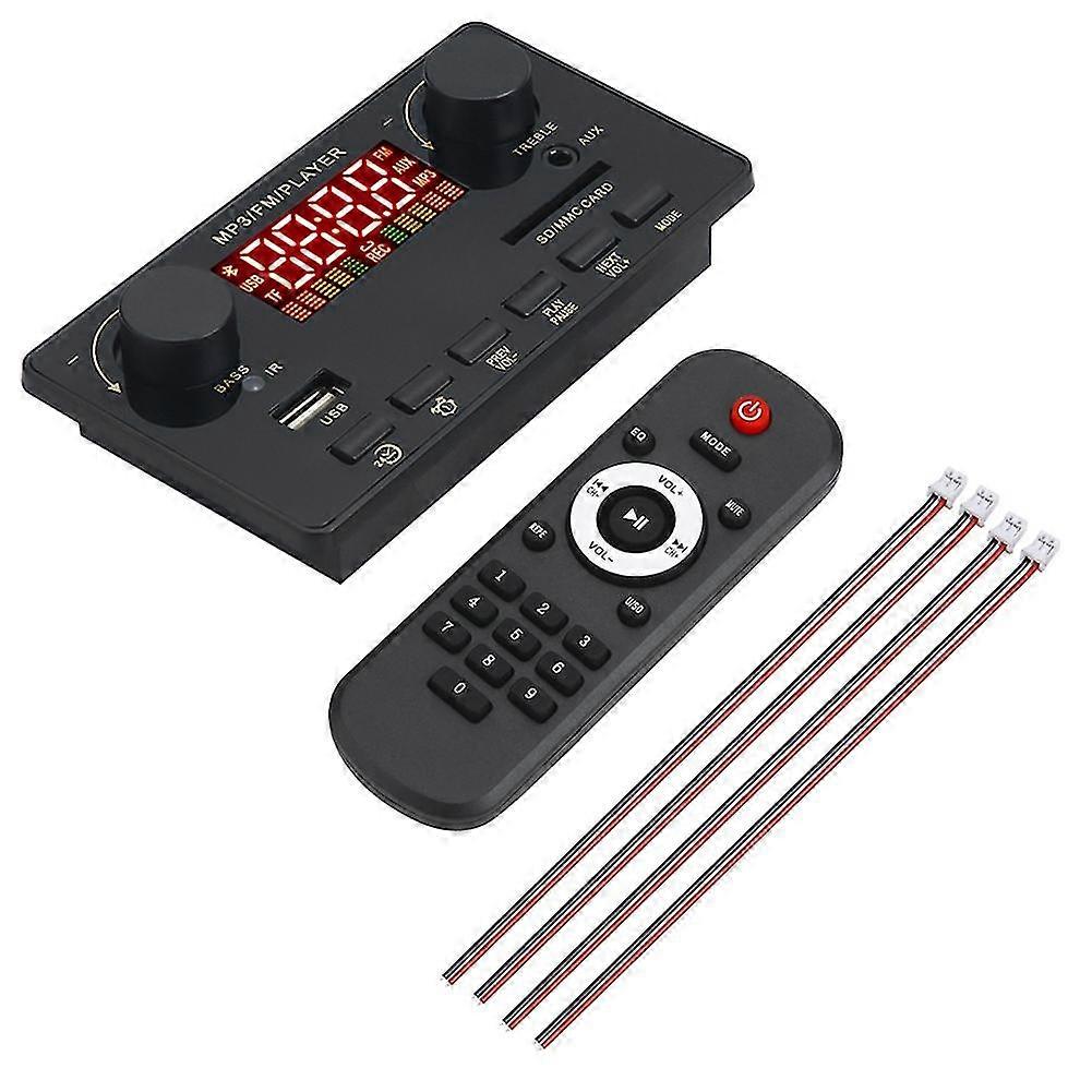 Amplificator 2x40w Bluetooth 5.0 Mp3 Player Wav Decodor Board 12v Car Fm Radio Module Suport Tf Usb A