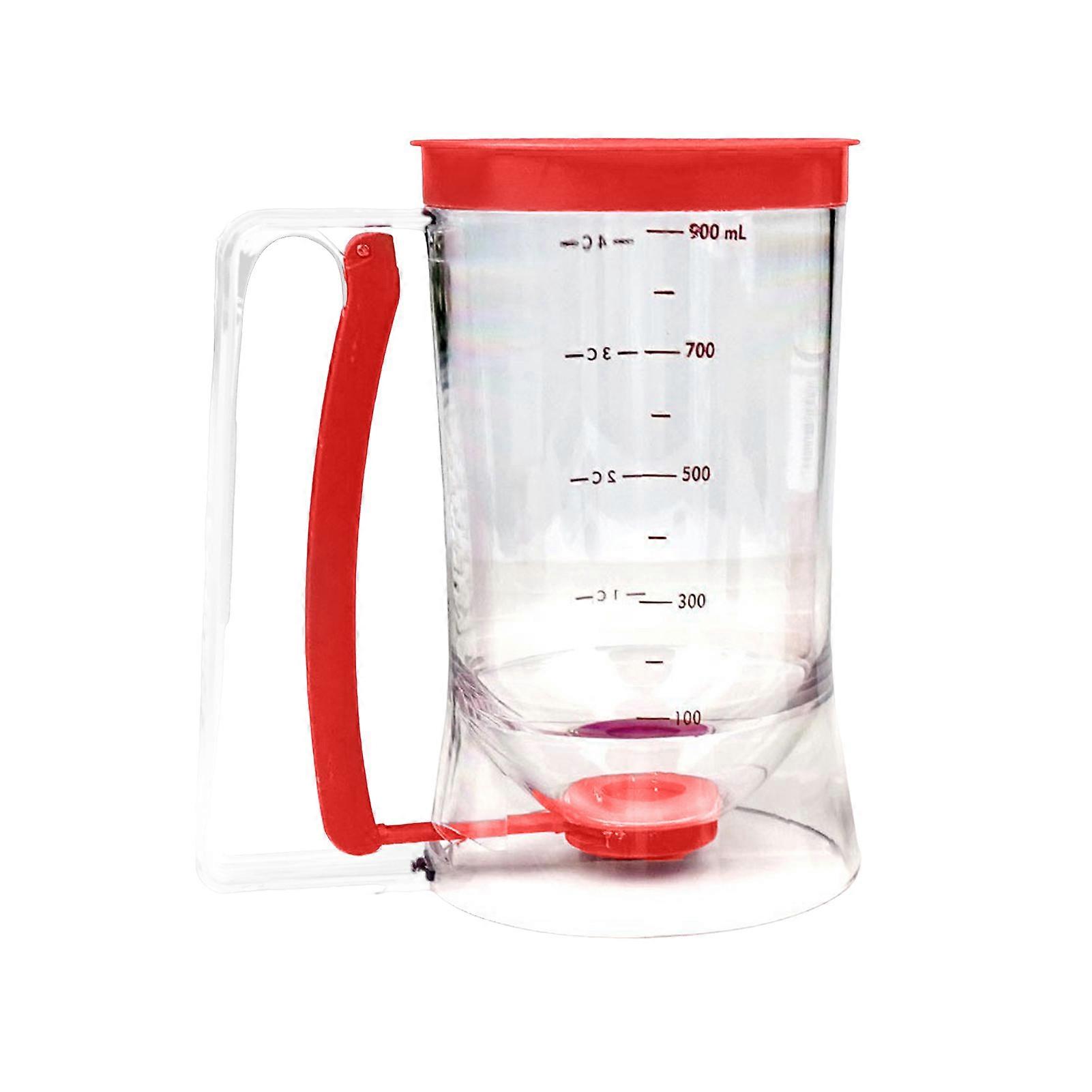 Pancake Batter Dispenser BPA Free Leak-Free Design Easy to Clean Precise Measurement Lines Ergonomic Handle Kitchen Utensil for Pancakes Waffles Crepe