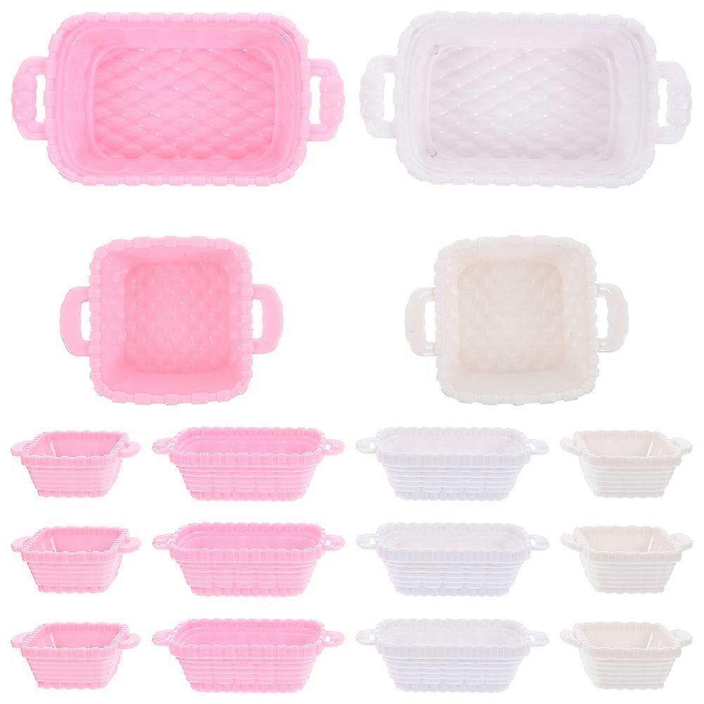 40pcs Mini House Tiny Baskets Mini Picnic Baskets Small Mini House Baskets for Gifts