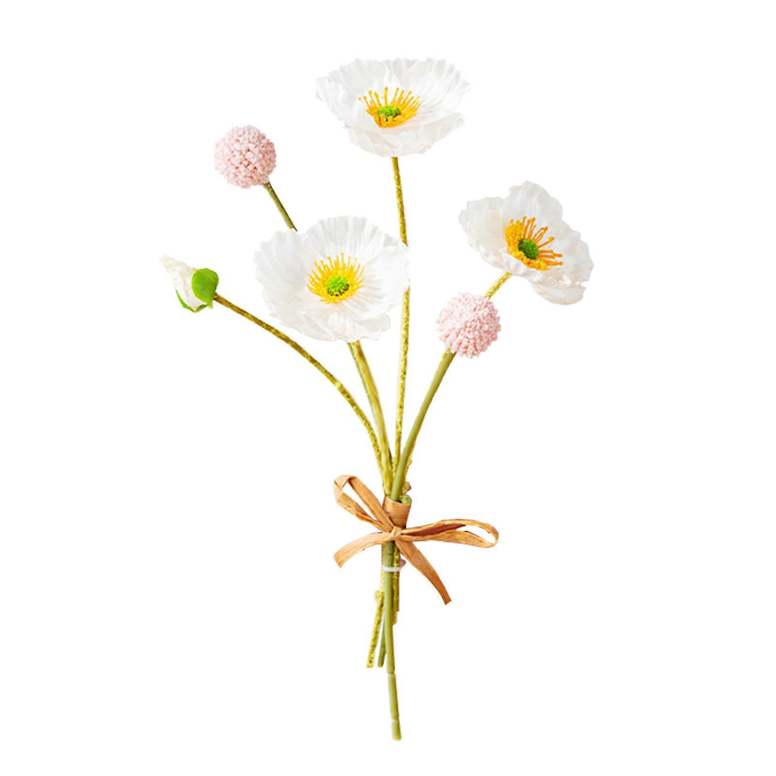 New imitation flower Simulation Poppy ball  Branch Artificial Flowers Fake Flower For Wedding Home Decor