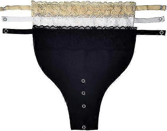 Lady Lace Clip-on Mock Camisole Bra Insert Overlay Modesty Panel Plus Taille Gilet pour C D E F Cup