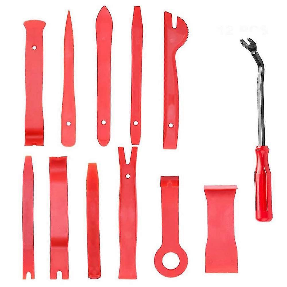 12 Pcs Auto Trim Removal Tool Car Trim Removal Tool Kit Car Upholstery Rep Kit Auto