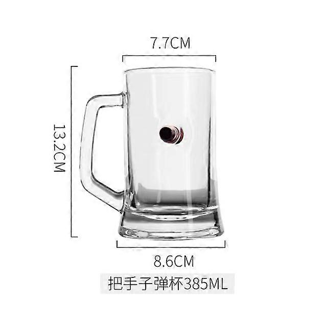 Kreativt whiskyglass med Bullet Rum Bar Crystal Cup Studded Warhead Vodka Shot Glasses Uvanlig stort ølkrus for drikkegave