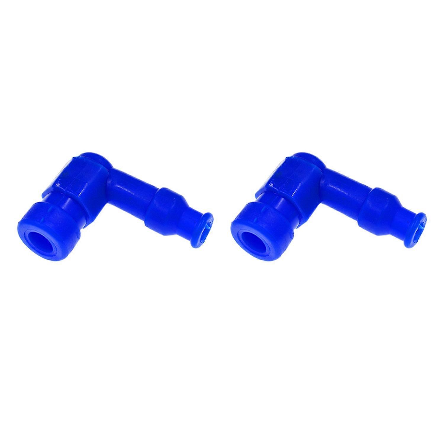 2Pcs Motorcycle Spark Plug Cover High Performance Right Angle Universal Spark Plug Boot Motorbike