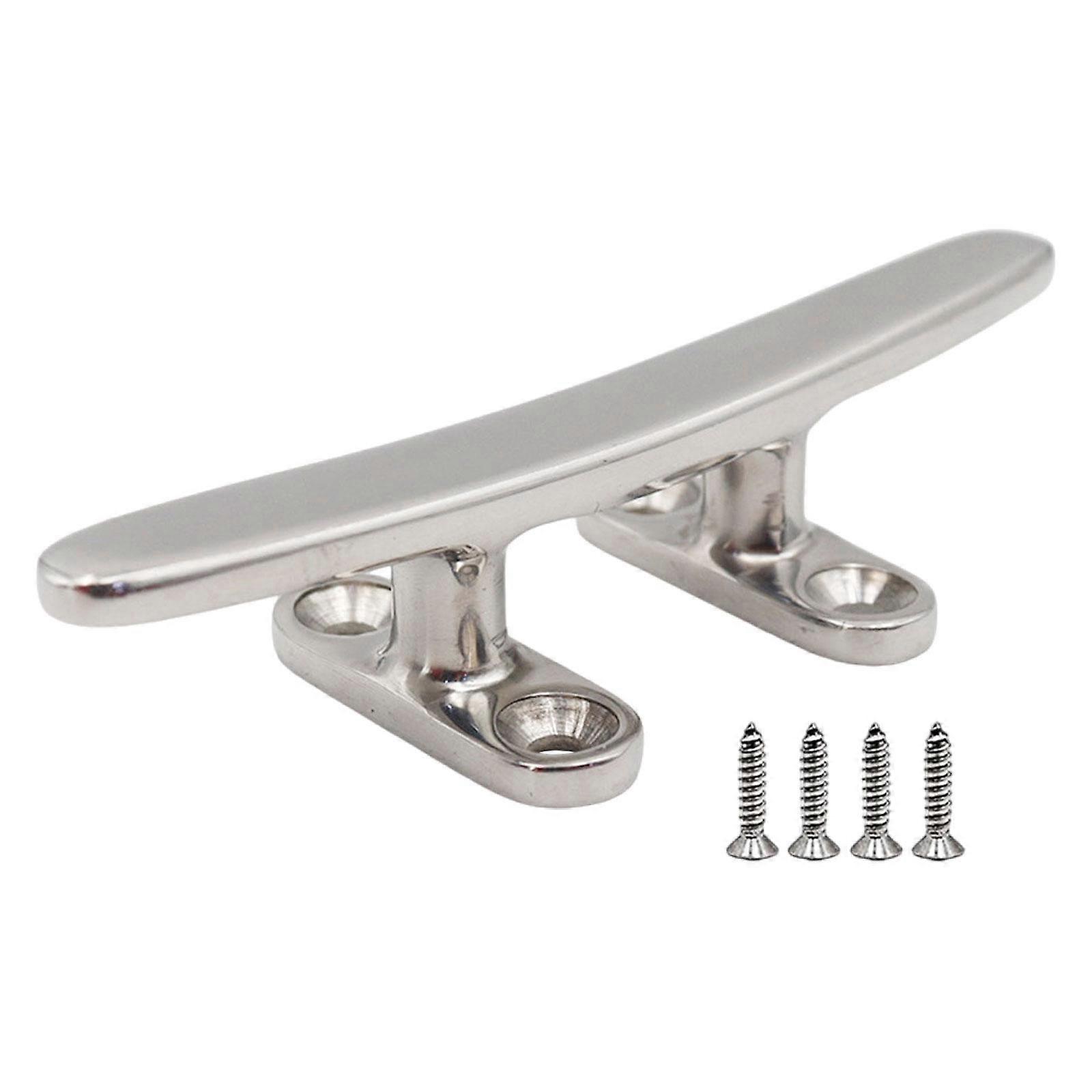Boat Open Base Cleat Lightweight Mooring Dock Cleat for Towing Kayaks Yachts 10cmx2.5cm