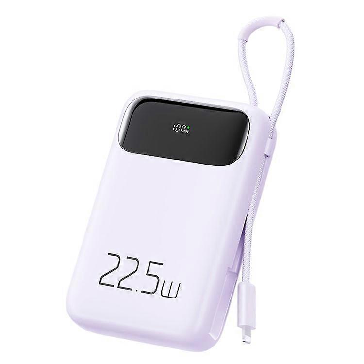 MCDODO MC-325 PD 22.5W Power Bank with iP Cable, 10000mAh Phone Battery Pack Portable Charger
