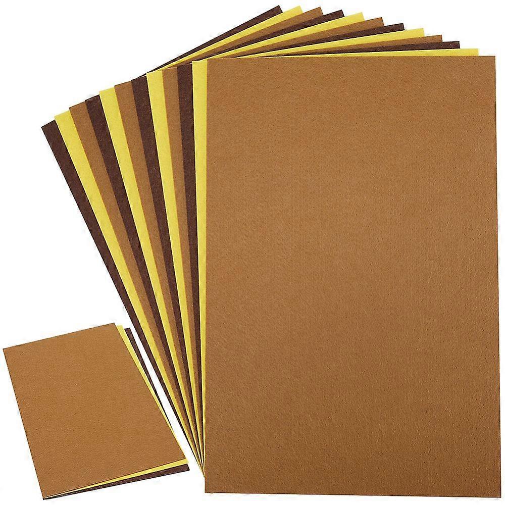 21Pcs Felt Fabric Sheets 7.87 x 11.81 inch Non Woven Felt Sheets Yellow Brown Coffee 2.3mm Thick Patchwork Sewing Felt Fabric Rectangle 3 Colors for D