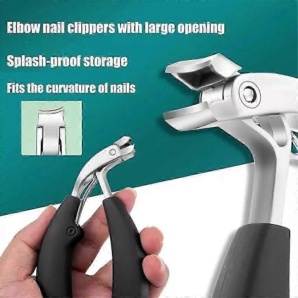 Sherum Clipmaster Pro, cortador de unhas grosso e ergonômico com cabeça angular para idosos