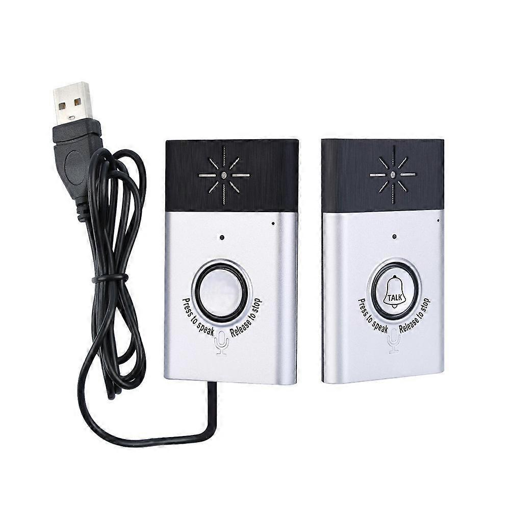 1 Set Wireless Door Bell Dual Way Voice Security Intercom Doorbell with Clear Sound for Home Factory
