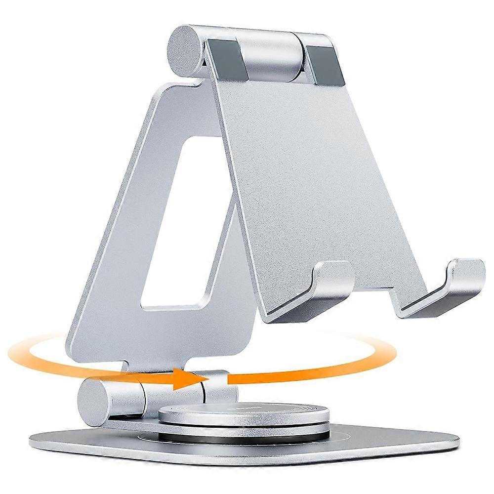 Type B AS007-XS Cell Phone Stand Aluminum Alloy+Silicone Adjustable Angle Height Desk Dock Holder