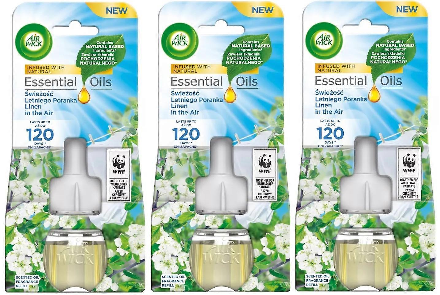 3 X LUFTVEKPLUGG I OLJEPÅFYLLNINGAR - LINNE I LUFTEN