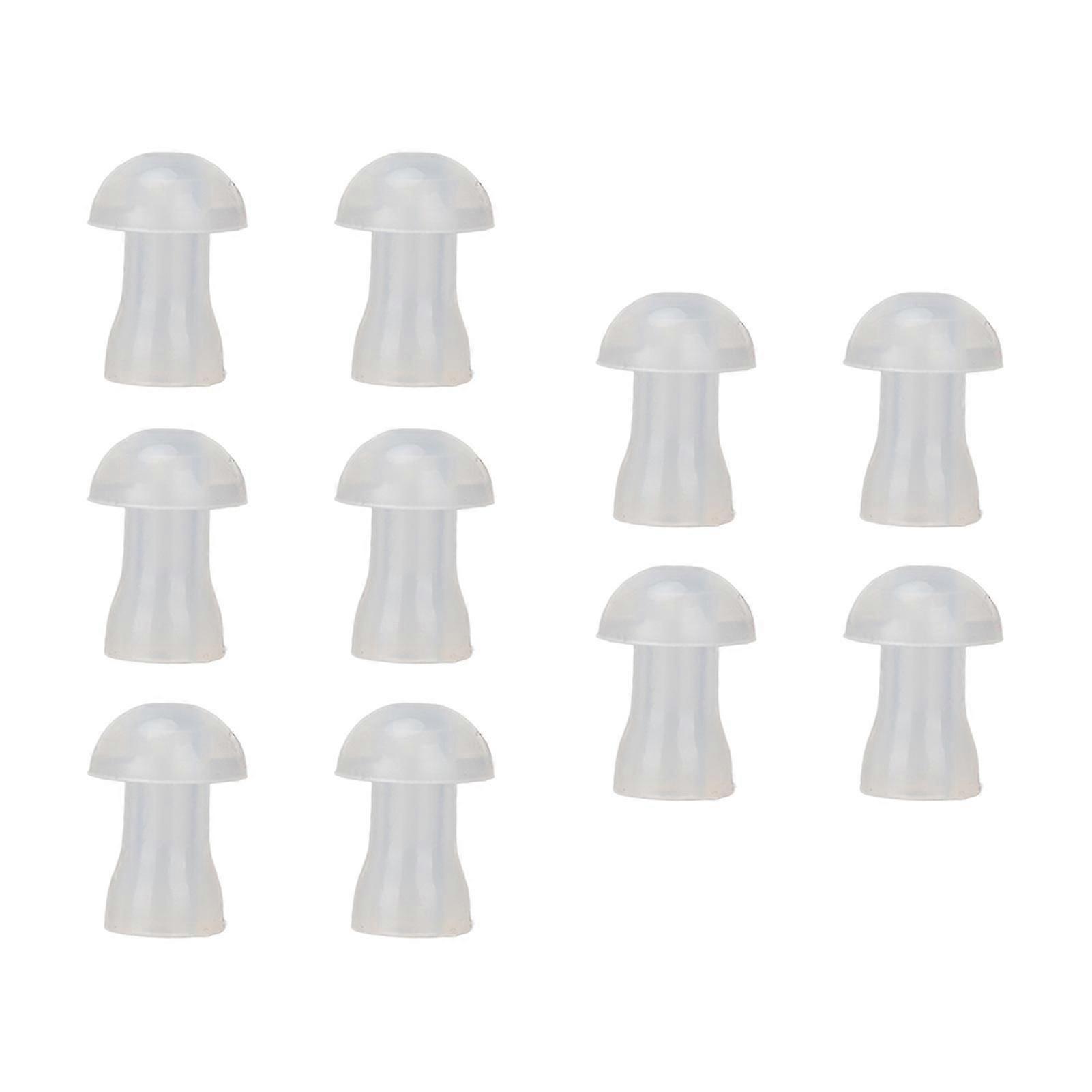 Soft Replacement Universal Domes for Hearing Aid Earplugs - 10Pcs (8mm/0.31in)