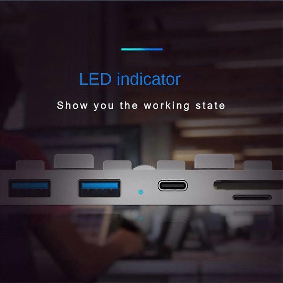 5 in 1 for USB 3.0 HUB with USB3.0 PD TF/SD Reader Card Usb Splitter for 2012-2019 10.6 and Higher Versions