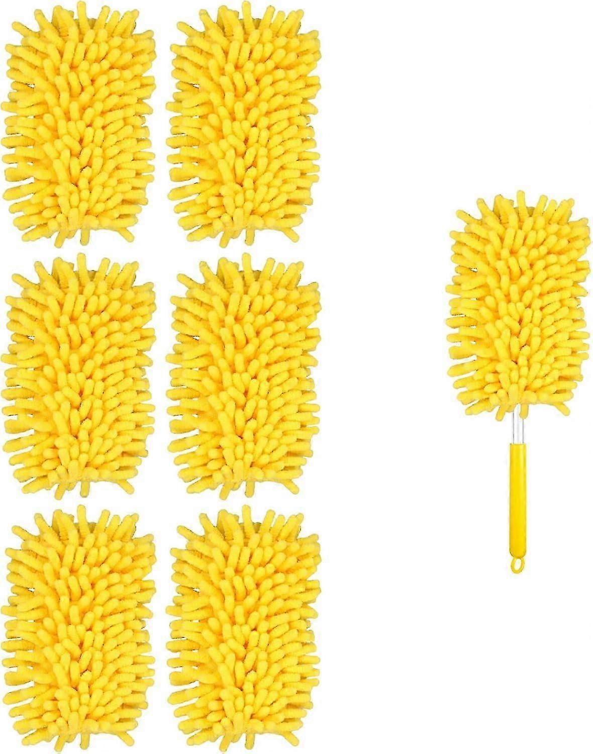 6pcs Ceiling Fan Duster Refill, Microfiber Duster Refills for Swiffer Duster