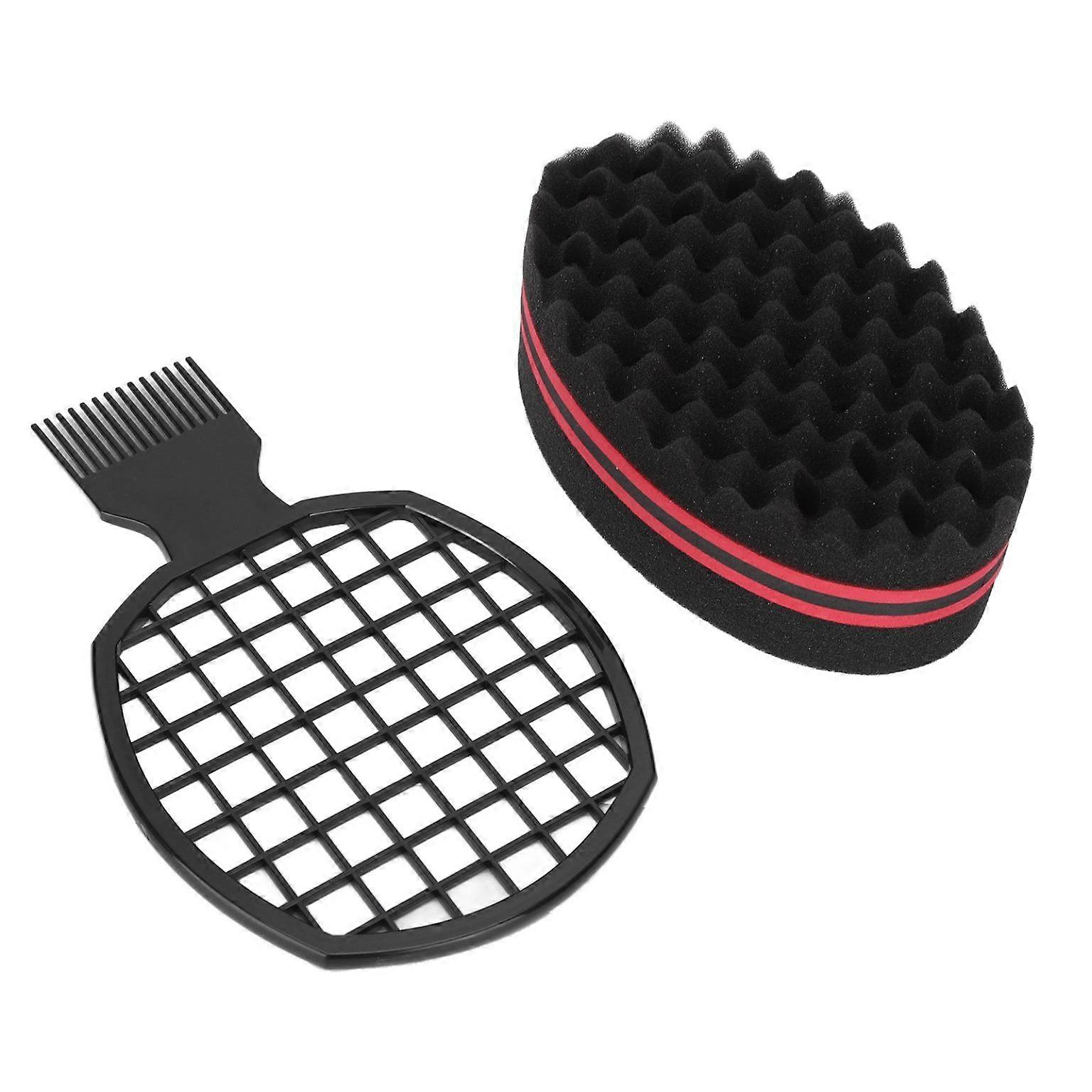 Professional Afro Twist Comb Sponge Set for Home Salon Styling