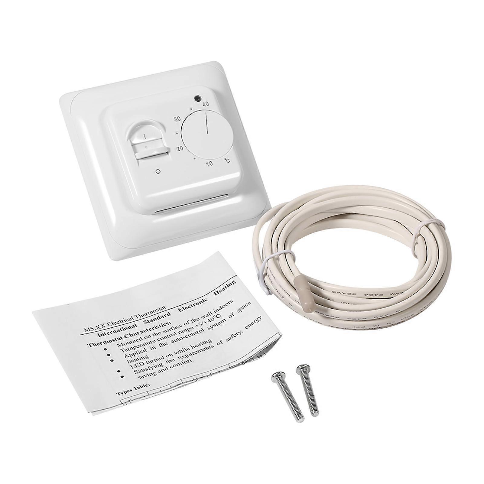 Room Floor Mechanical Manual Heating Thermostat Air Condition Temperature Control Switch