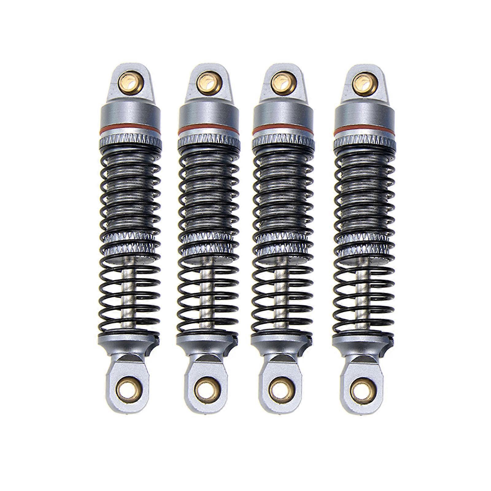 4Pack Remote Control Shock Absorber 1:18 Scale Front & Rear Remote Control Car Upgraded Part Shock Damper for TRX4M titanium color