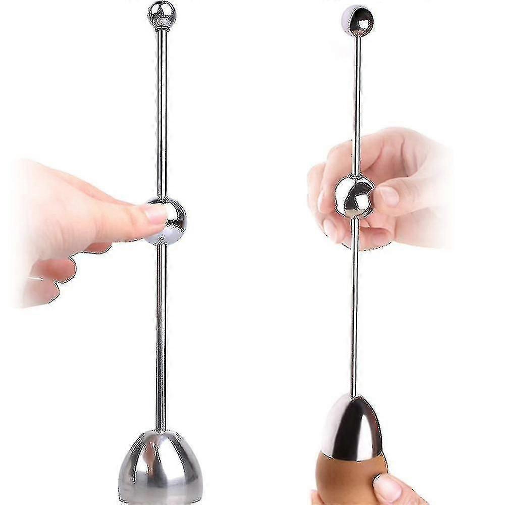 Eggshell Topper Cutter Remover Acero inoxidable Egg Shell Cracker Opener Separador para Remo