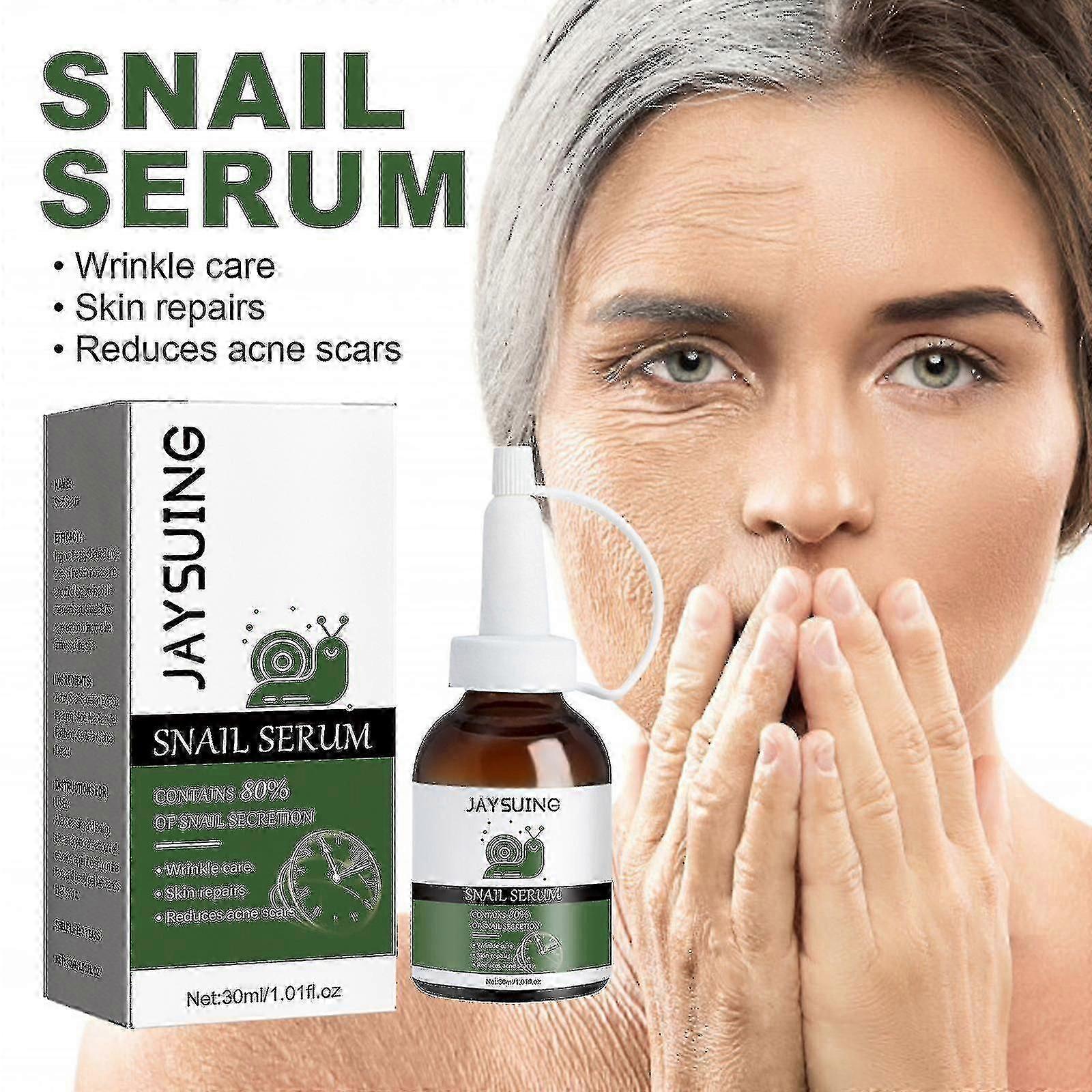 Jaysuing Anti-wrinkle Moisturizing Snail Essence Diminishes Fine Lines Moisturizing, Whitening and Firming Essence
