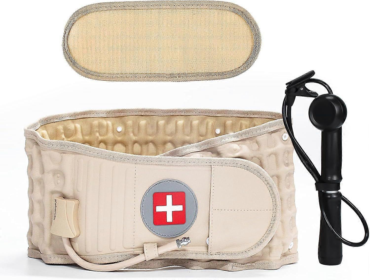 Ζώνη Πλάτης Αποσυμπίεσης, για Ανακούφιση από Οσφυαλγία Ζώνη Οσφυϊκής Αποσυμπίεσης (Κίτρινο), Ανδρική και Γυναικεία Οσφυϊκή Συσκευή Έλξης (Μέση 29-49 ιντσών)