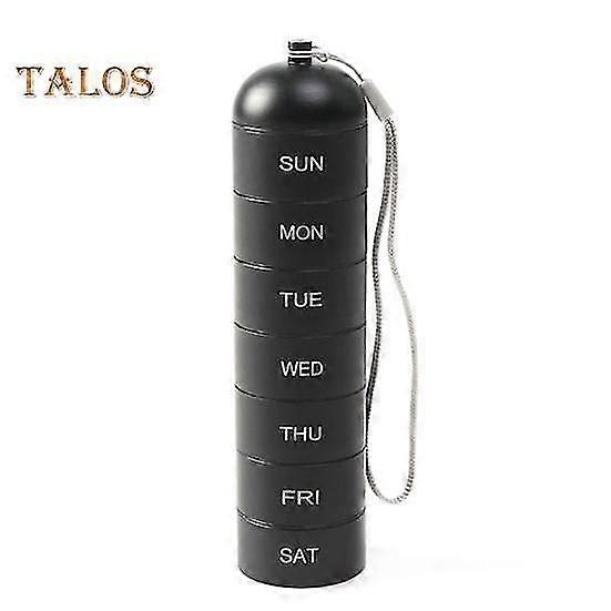 Pill Storage Case Waterproof Storage Damp-proof Convenient 7 Layers Tablets Storage Box Daily Use