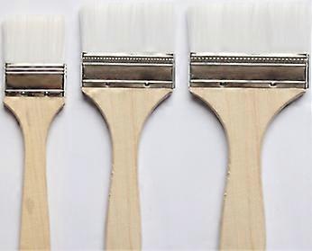 Professional Flat Paint Brushes, Crafted In Europe, 100% Synthetic Bristles For Water Based Paints, Versatile Application For Home Projects And