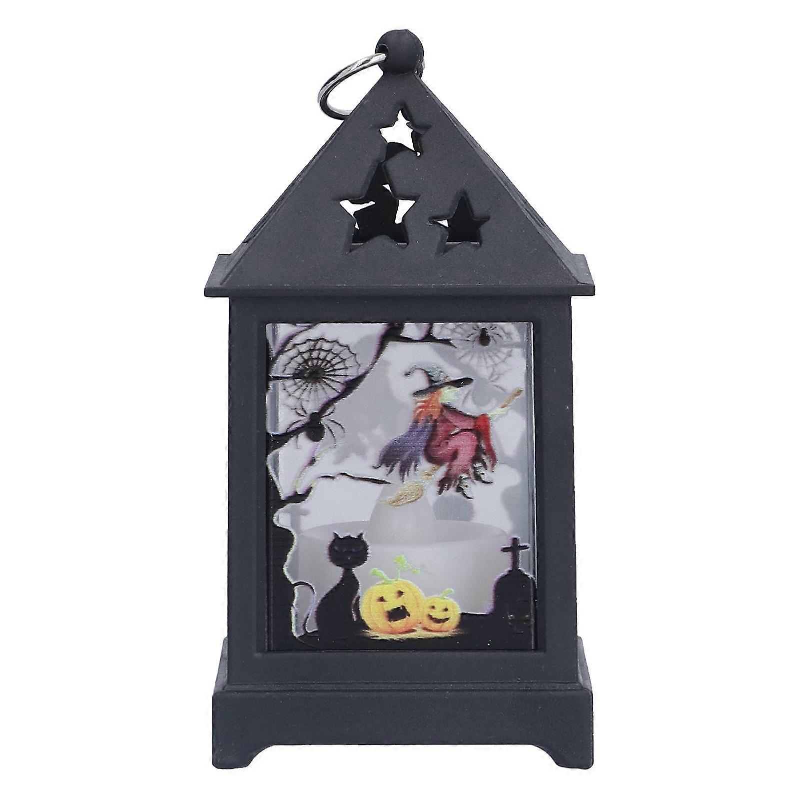 LED Halloween Decorative Desktop Lantern for Indoor and Outdoor Use, Battery Operated, Festive Pumpkin Design, 10 Inch