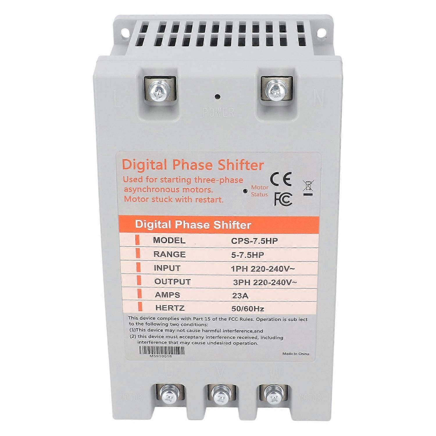 Single Phase to 3 Phase Converter 7.5 Horsepower Digital Phase Converter 220‑240VAC
