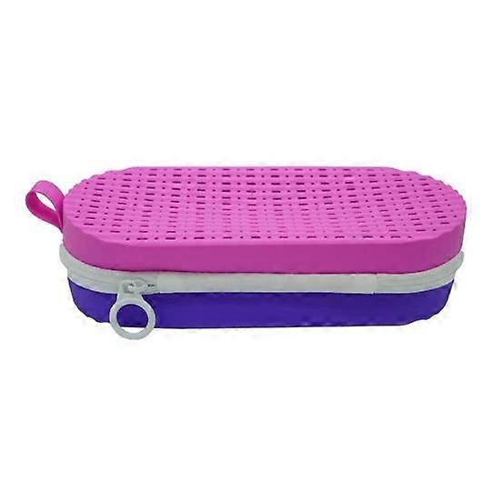 Silicone Swimming Goggle Case with Drain Hole Lightweight Shockproof Goggle Protective Box for Swimming Goggles